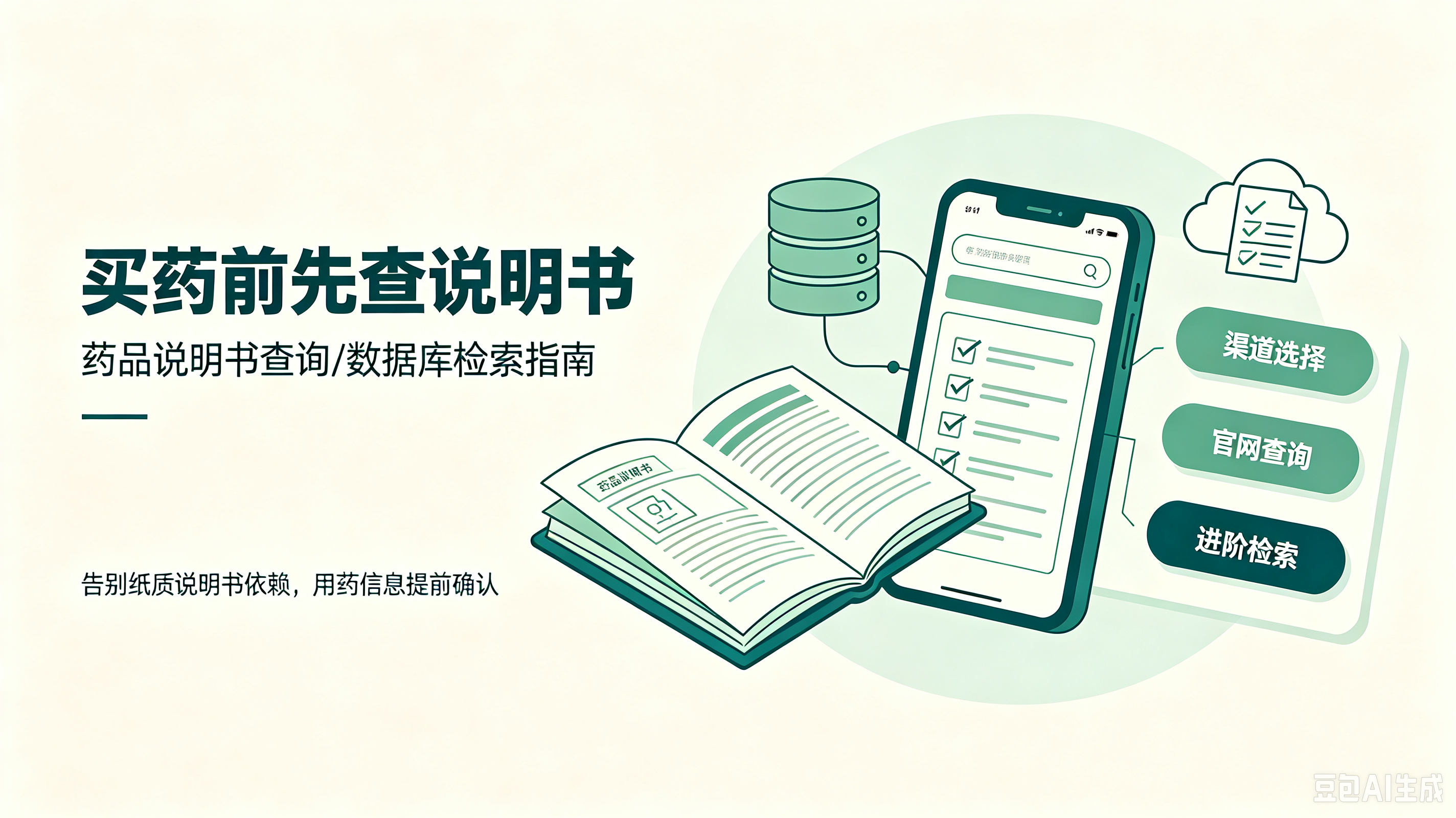 找不到纸质说明书？药品说明书查询及数据库检索指南