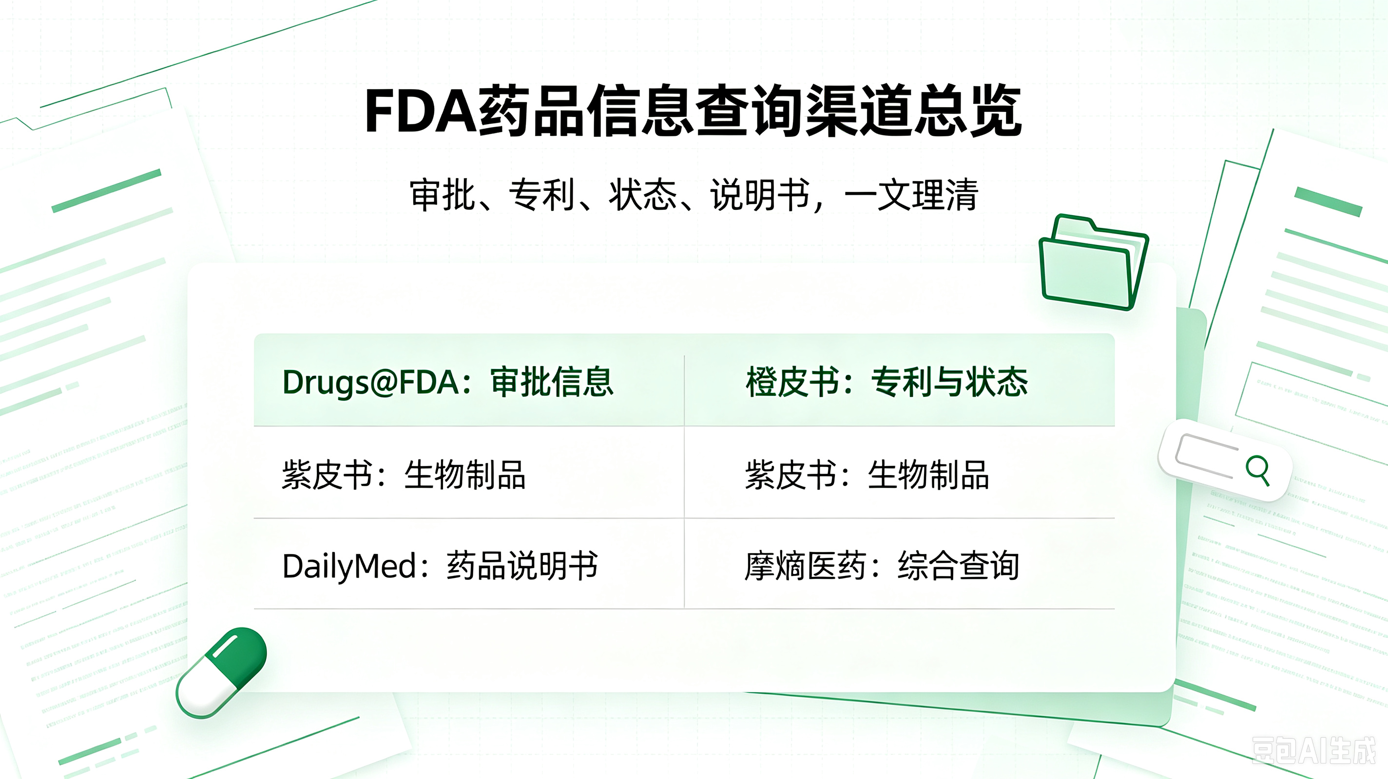 FDA官方数据库实操：Drugs@FDA、橙皮书、紫皮书、说明书数据库适用场景梳理