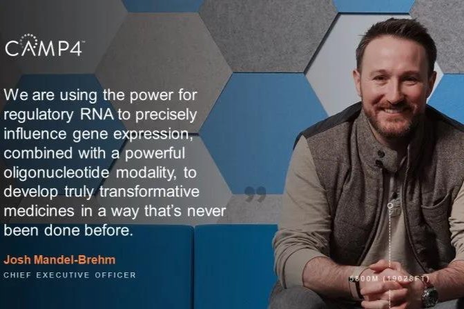 CAMP4完成4500万美元融资|开启可编程治疗以上调基因的新时代