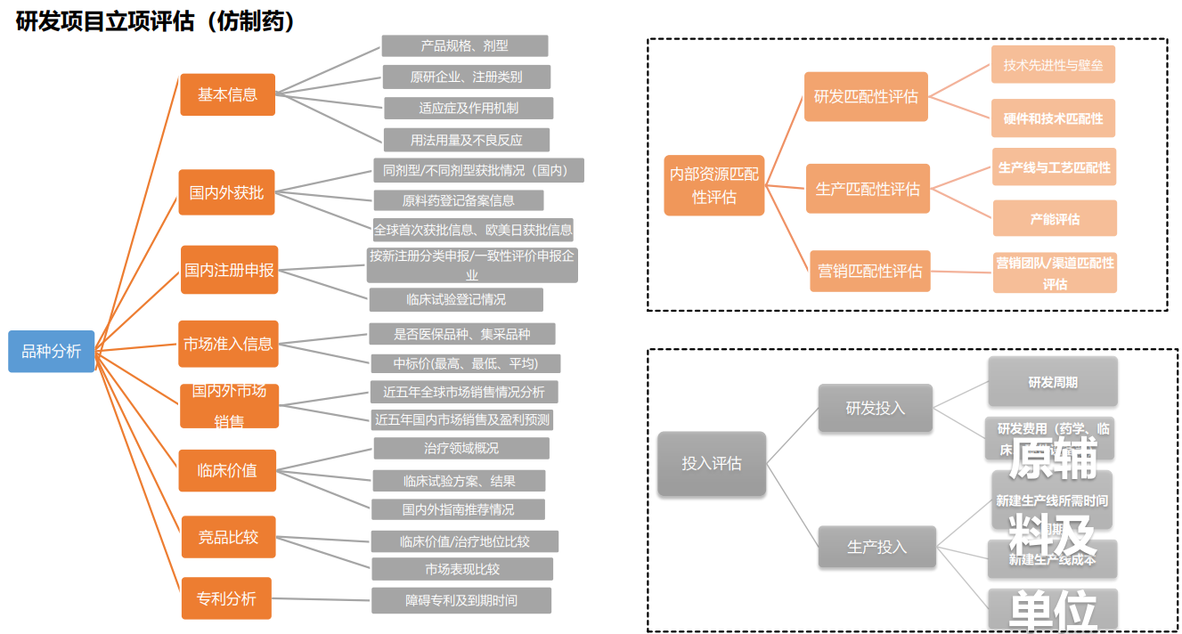 研发项目立项评估（仿制药）