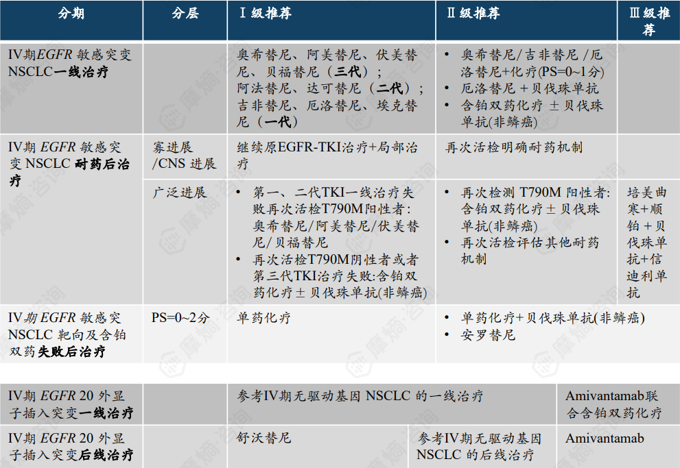 EGFR突变NSCLC的诊疗指南（2024版CSCO）