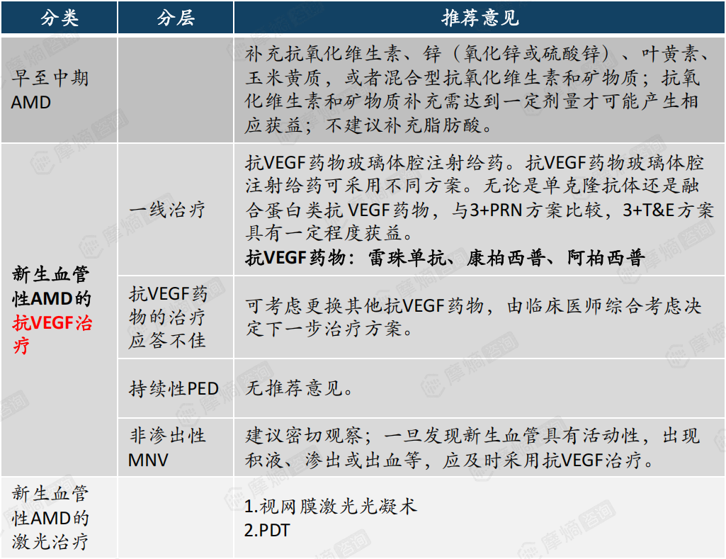 年龄相关性黄斑变性（AMD）的诊疗指南