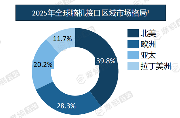 2025年全球脑机接口区域市场格局