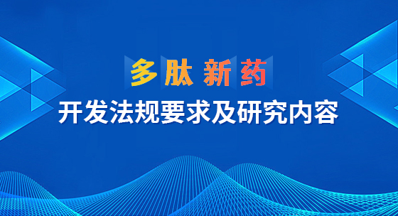 多肽新药开发法规要求及研究内容