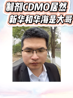 制剂CDMO居然新华和华海是大哥
