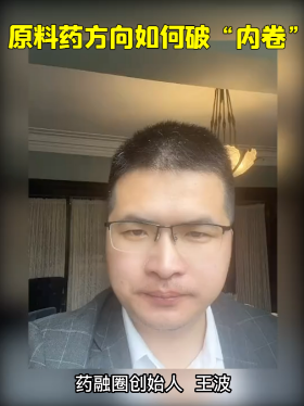 原料药方向如何破“内卷”