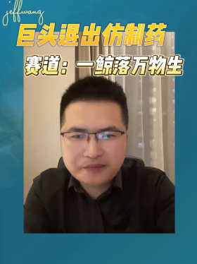 巨头退出仿制药赛道：一鲸落万物生