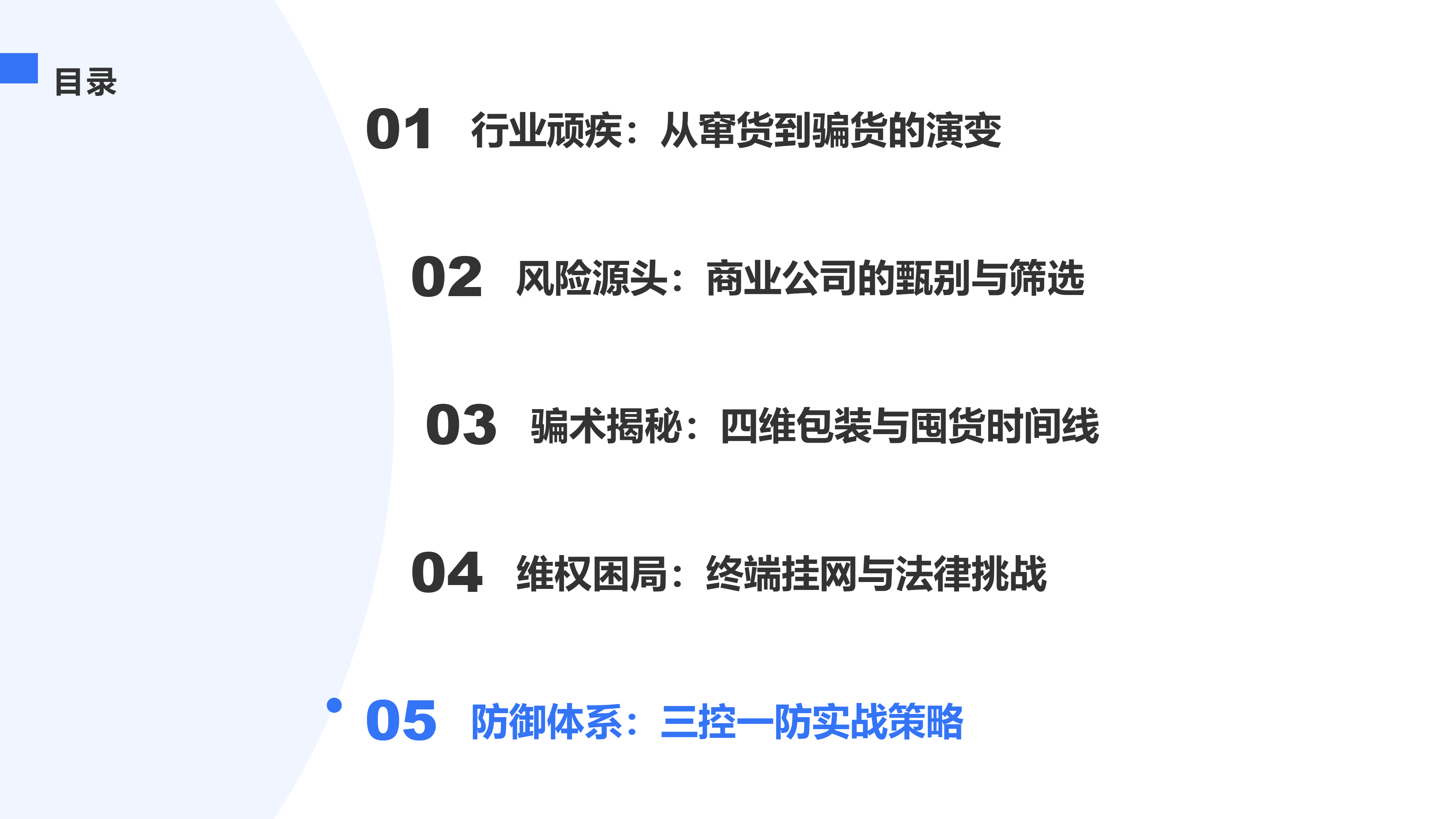 防御体系：三控一防实战策略