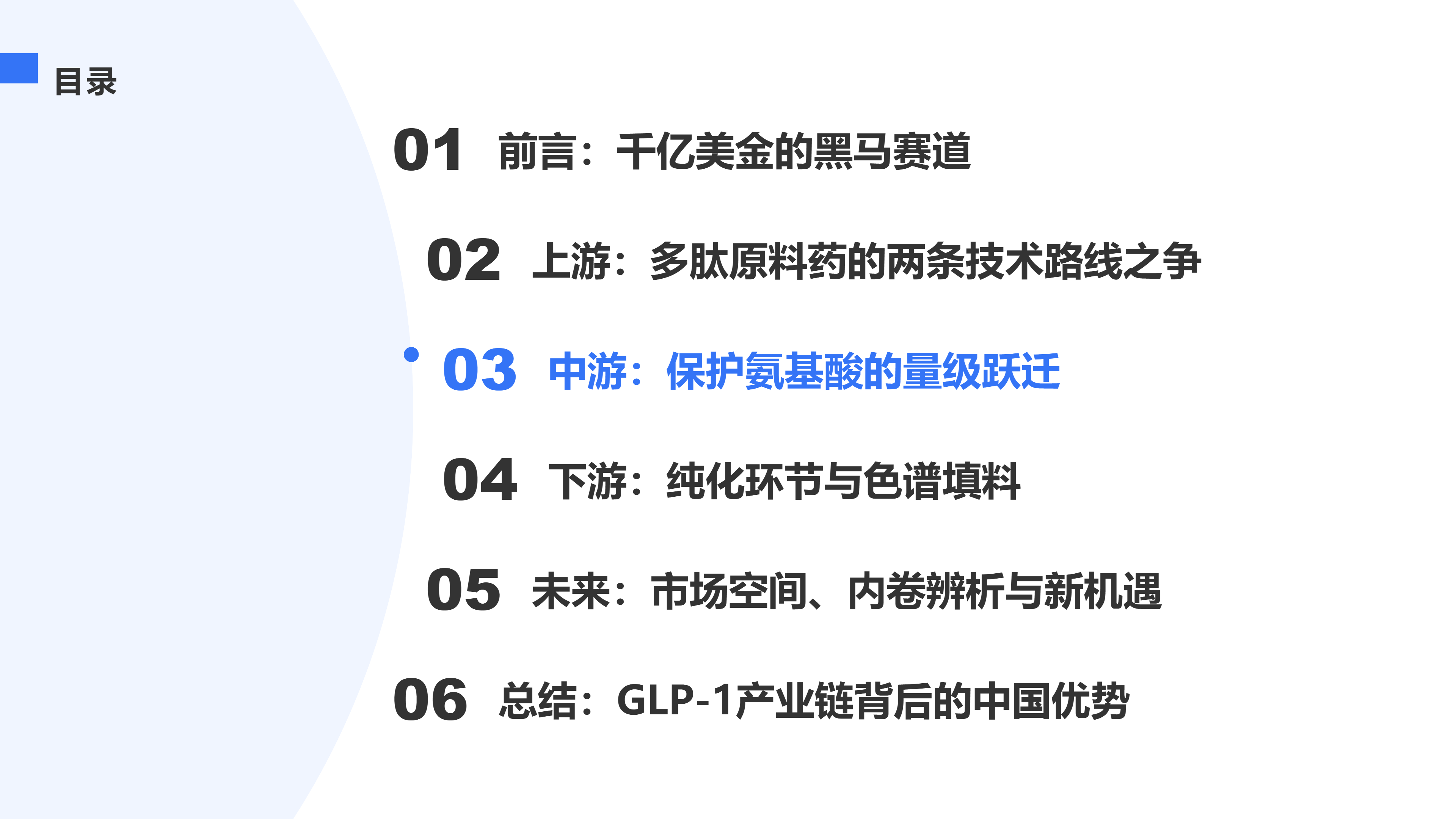 中游：保护氨基酸的量级跃迁