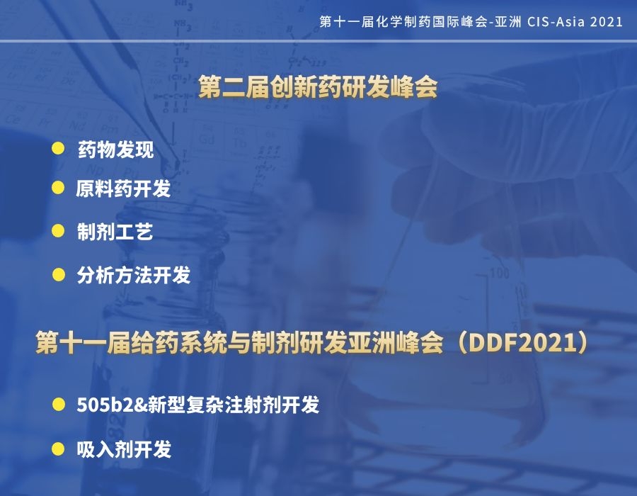 第十一届给药系统与制剂研发亚洲峰会（DDF2021）